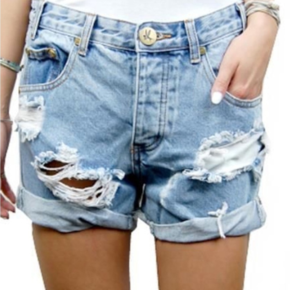 One Teaspoon Jean Shorts